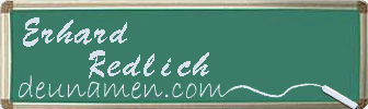 Erhard Redlich Visitenkarte